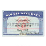 social security card template