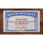 social security card template