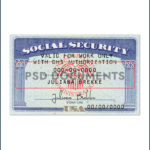 social security card template