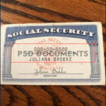 social security card template