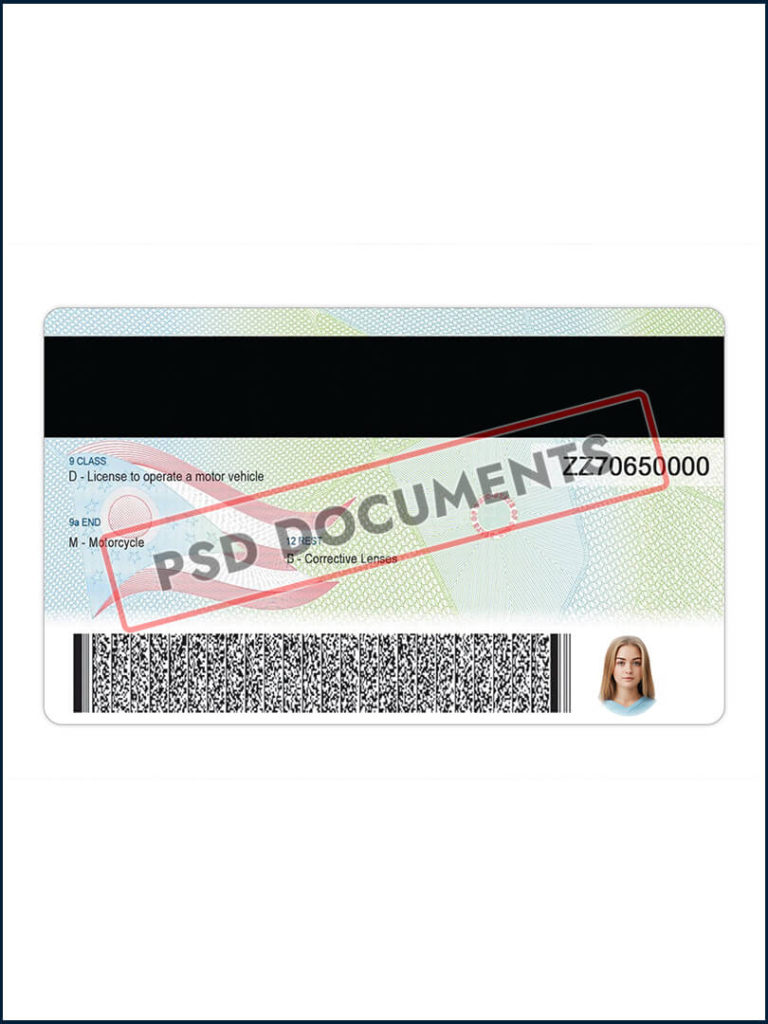 Ohio Driver License PSD Template | PSD Documents