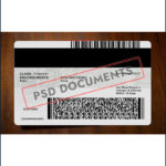 Arizonal Driving License Template back