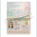 Australia Passport template Psd Documents