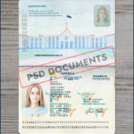 Australia Passport template Psd Documents 3