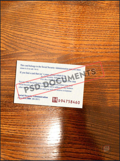 social security card template 17 - Image 2