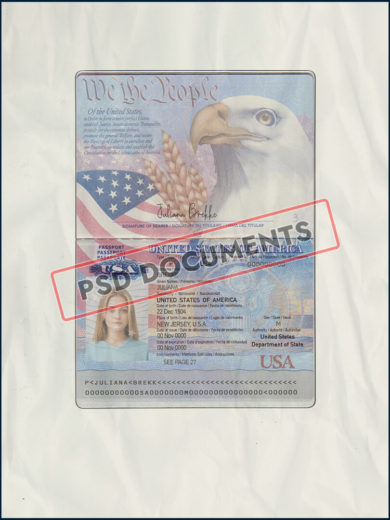 USA Passport Psd Documents 1