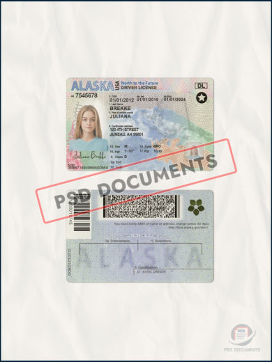 Alaska Driver License Template New – PsdDocuments