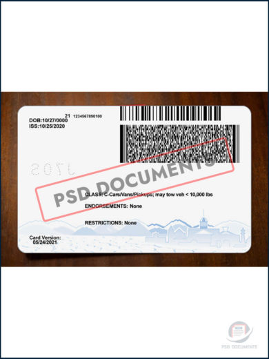 PsdDocuments Nevada Driver License 3