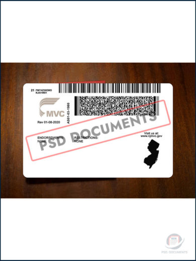 PsdDocuments New Jersey DL 3