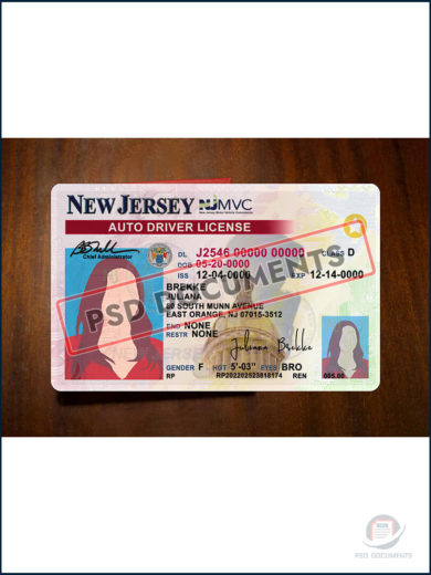 PsdDocuments New Jersey DL 5