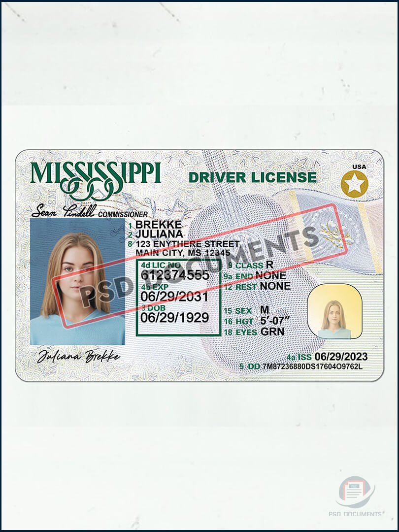 Mississippi Driver License