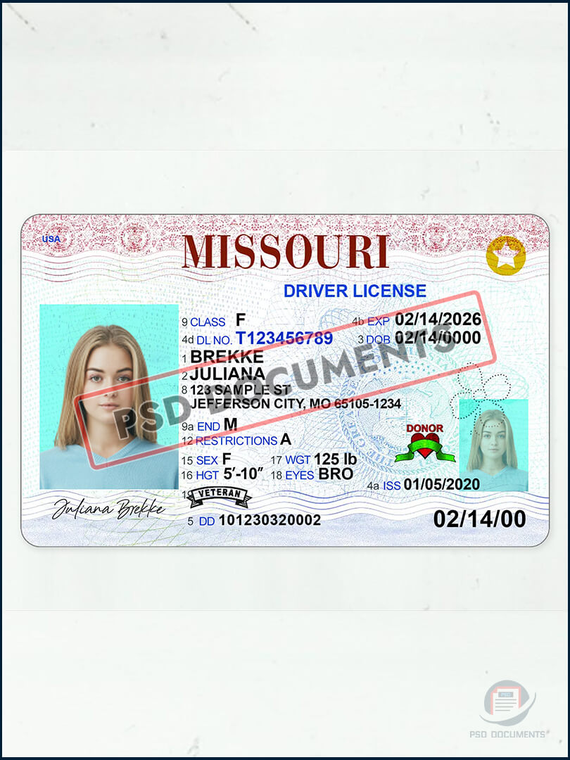 Missouri Driving License