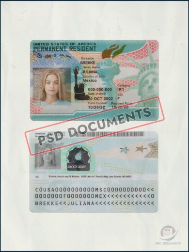 USA Permanent Resident Card